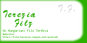 terezia filz business card